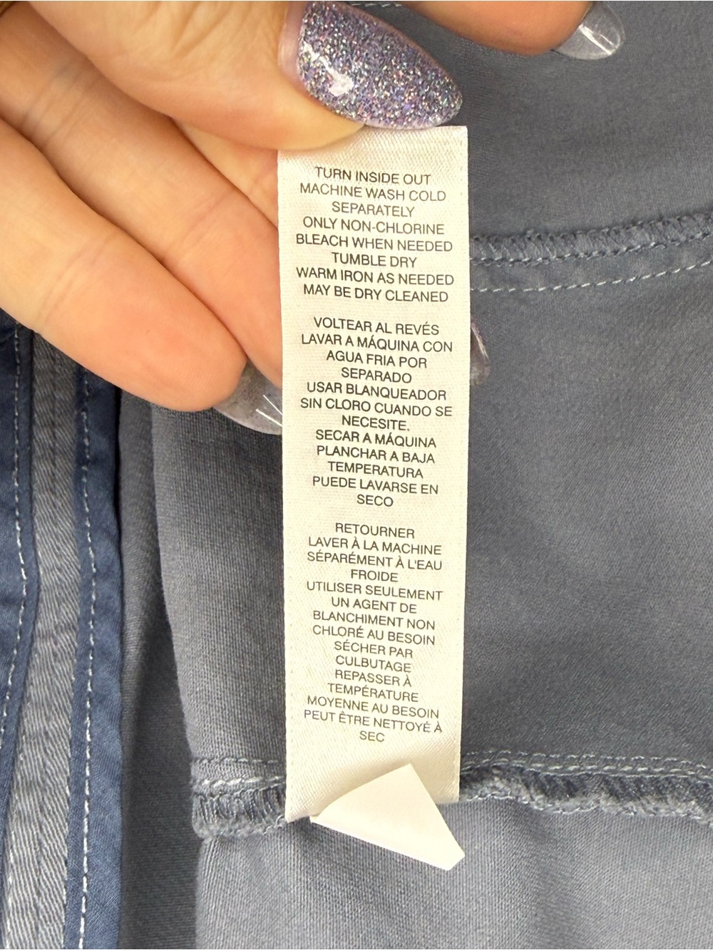 White House Black Market Blue Stretch Utility Jacket | Button Front | Women's 10 - Picture 8 of 8